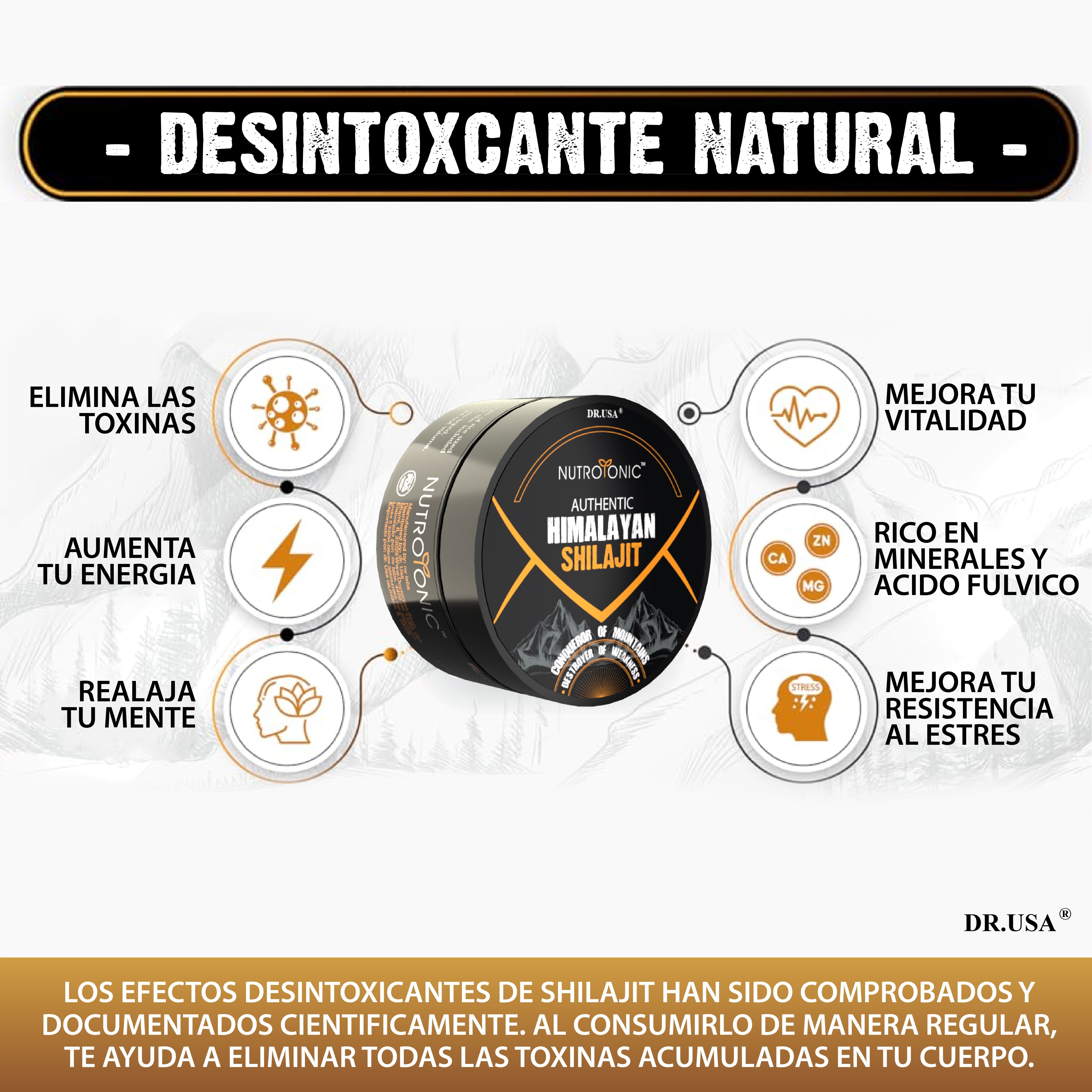 Resina Shilajit+⚡ Recupera tu energía 💪 (Compra 1, lleva 1 GRATIS 🎁)